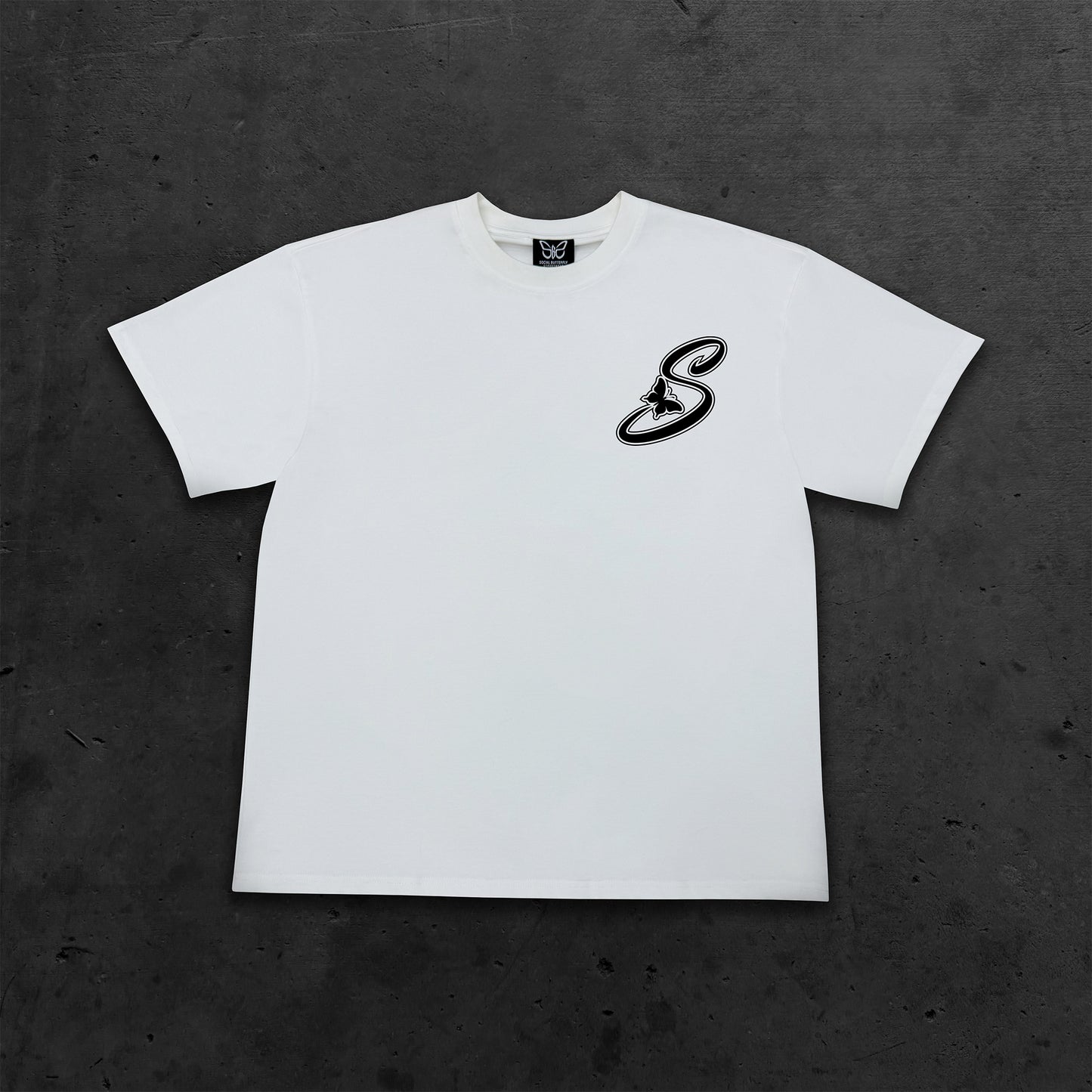 WHITE INITIAL T-SHIRT