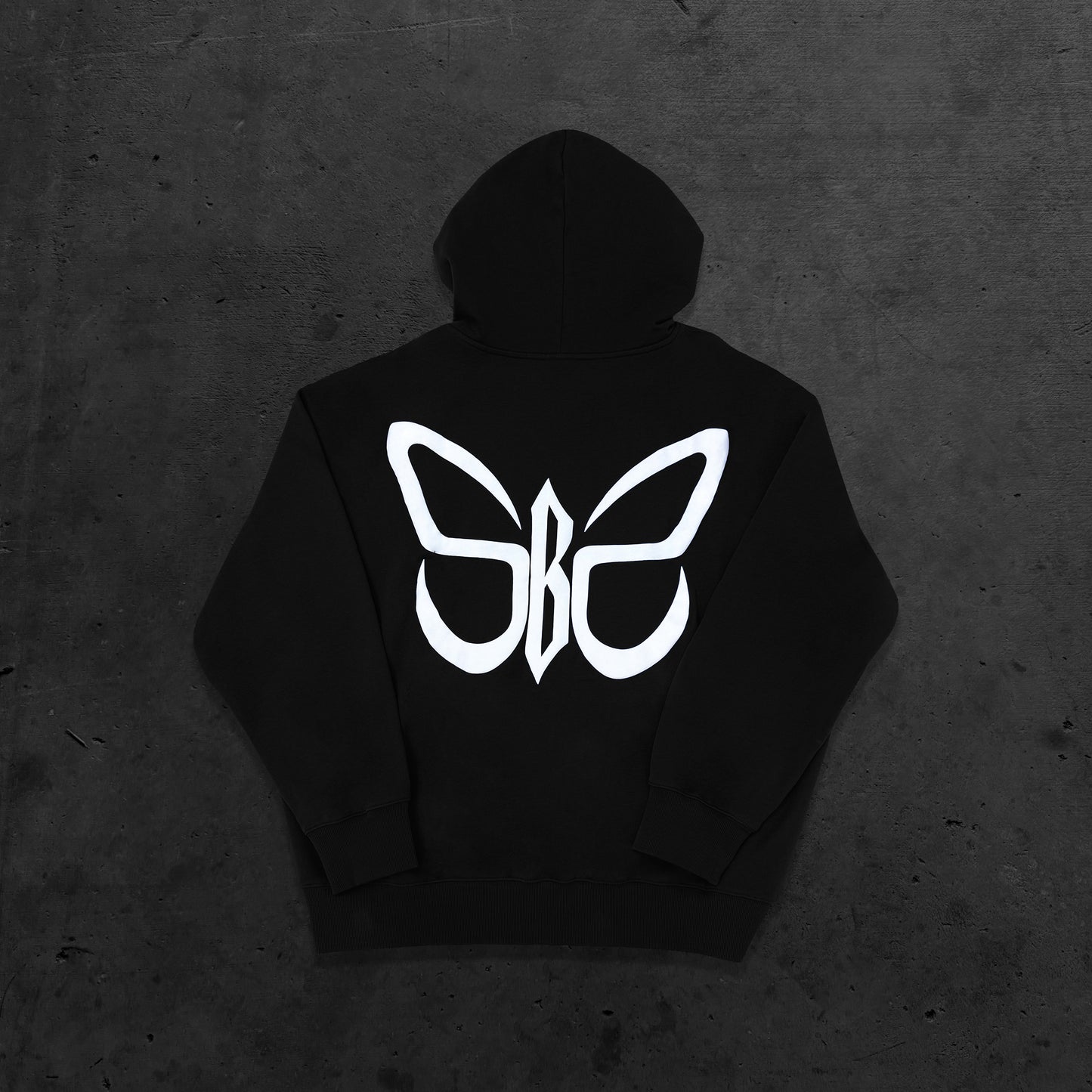 SOCIAL BUTTERFLY BLACK HOODIE