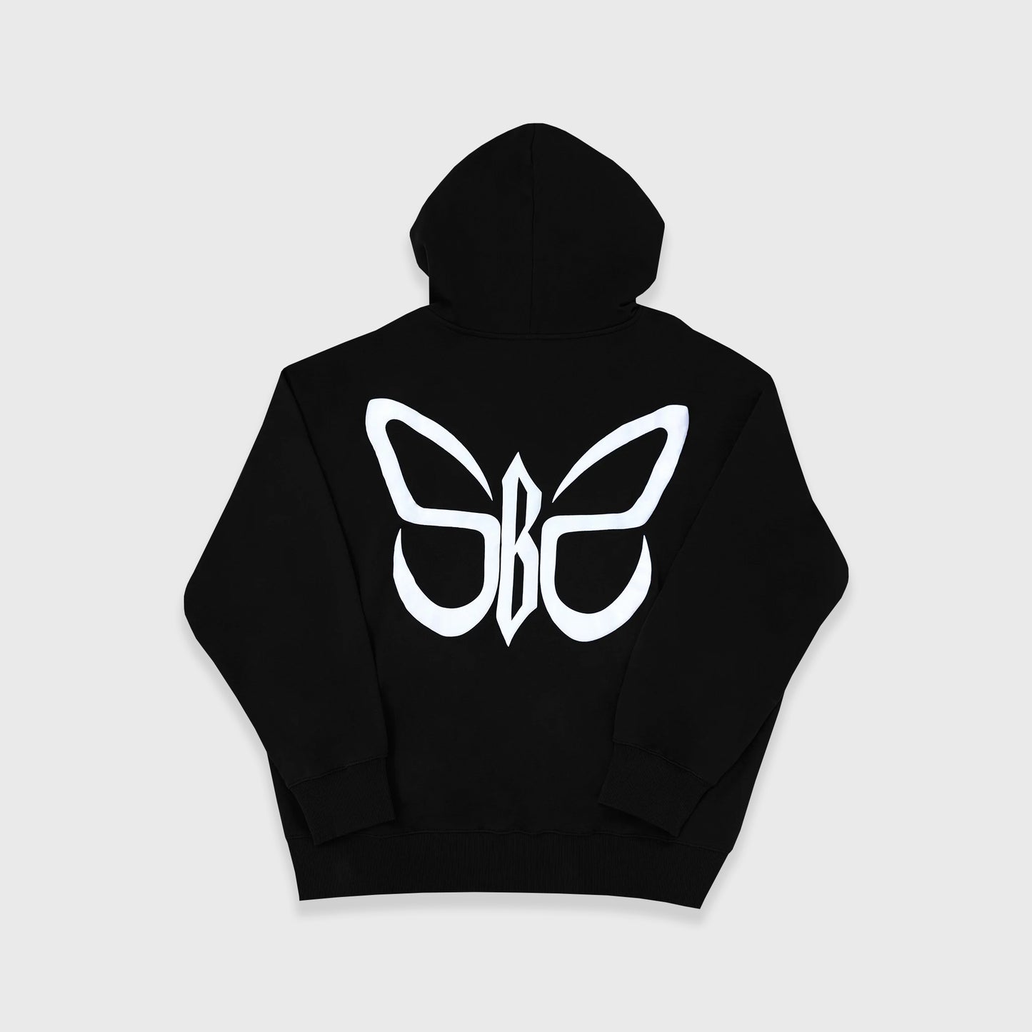 SOCIAL BUTTERFLY BLACK HOODIE
