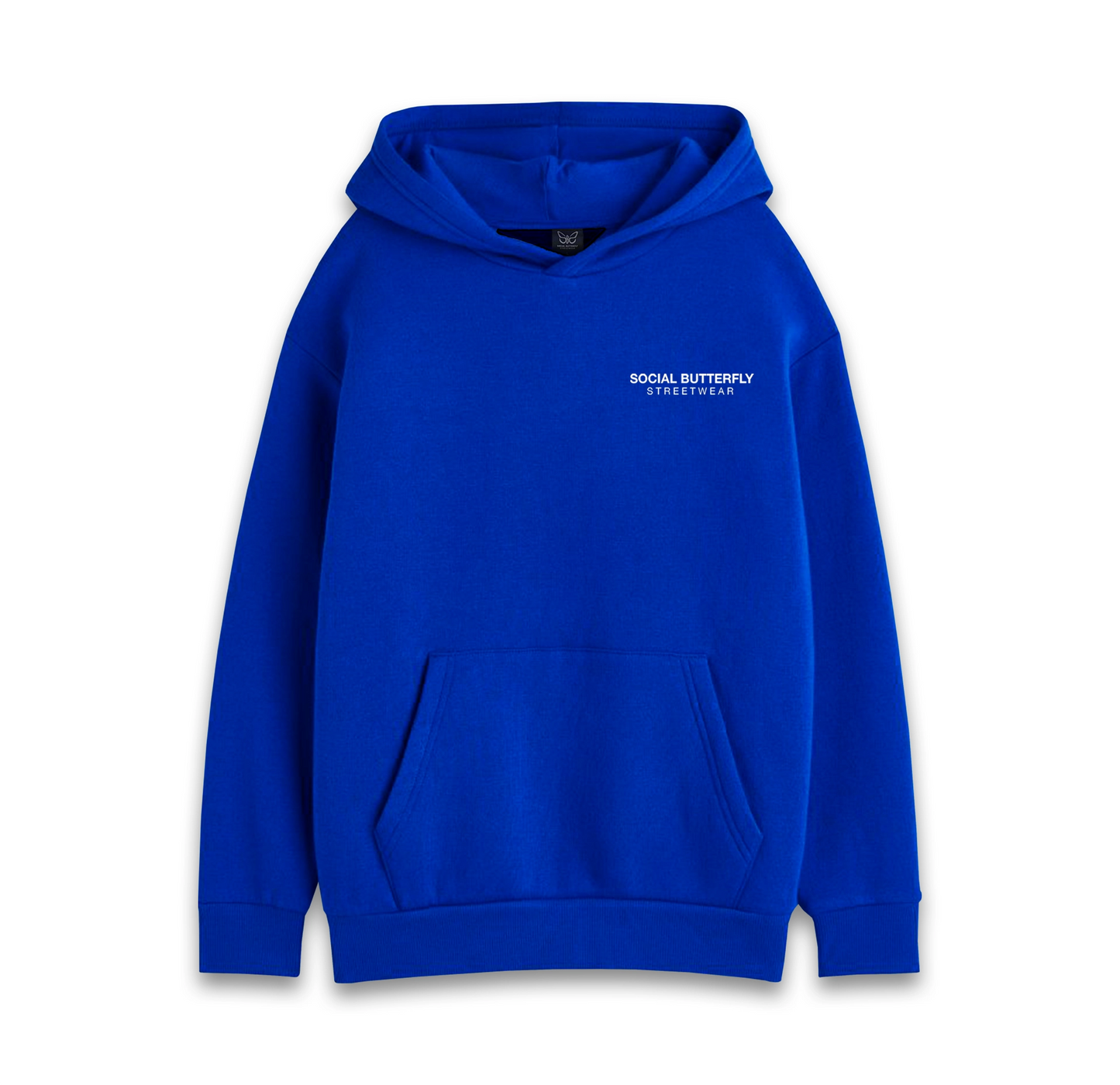 SOCIAL BUTTERFLY BLUE HOODIE