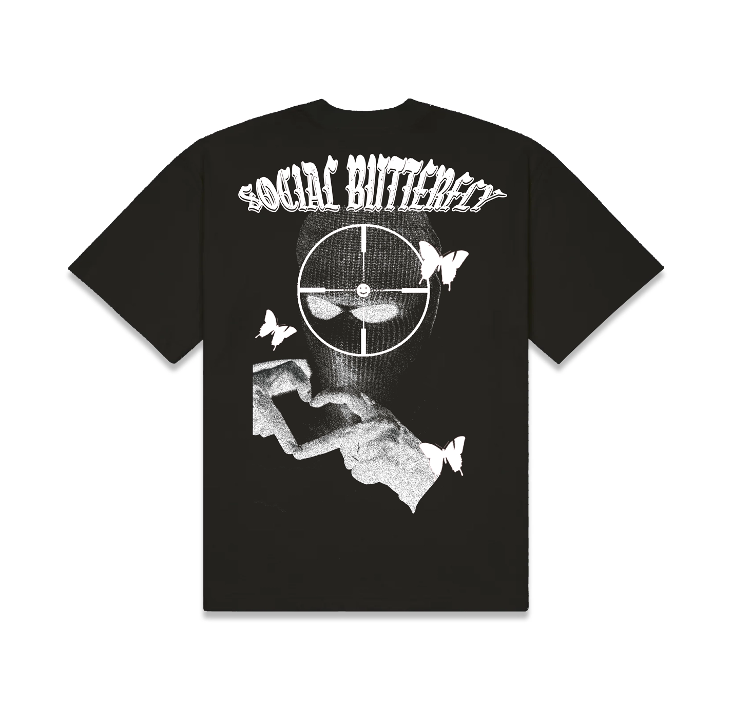 SOCIAL BUTTERFLY GRAPHIC T-SHIRT