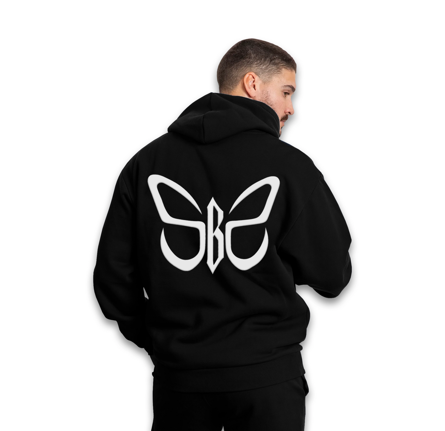 SOCIAL BUTTERFLY BLACK HOODIE